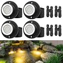 HIBOITEC LED Underwater Pond Lights for Outdoor Pond Fountain, 2700K