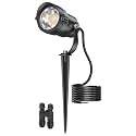 HIBOITEC Low Voltage Landscape Lighting 1 Pack with Connectors 12W Spotlights Landscape Lights 12-24V AC/DC IP65 Waterproof 2700K for House Yard Trees Garden Outdoor