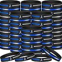 Hiboom 100 Pack Type 1 Diabetes Awareness Silicone Wristbands Bulk