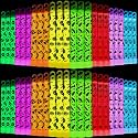 Hiboom 100 Pcs Halloween Glow Sticks Bulk, 6 Inch, 8 Colors