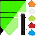 Hiboom 5 Pcs Baseball Bases Home Plate Rubber
