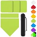 Hiboom 5 Pcs Baseball Bases Home Plate Rubber