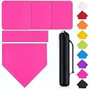 Hiboom 5 Pcs Baseball Bases Home Plate Rubber