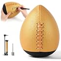 Hiboom Gold Autograph Football, Size 9 Signature Keepsake with Pump Needle