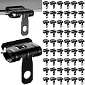 Hicarer 100 Pcs Hammer-On Flange Beam Clamp, 1/8-1/4 Inch, Black