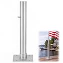 Hicarer 2 Pcs 14 in Dock Flag Pole Holder for Boat Dock, Marine Flag Holder