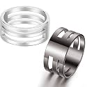 Hicarer 2 Pieces Opening Tools Jump Ring for Jewelry Making, Silver, Black