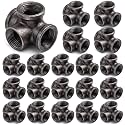 Hicarer 20 Pack Outlet Elbow for Industrial Pipe Furniture, 3/4" 4 Way
