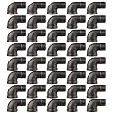 Hicarer 20 Pack Outlet Elbow for Industrial Pipe Furniture, 1/2" 90 Degree