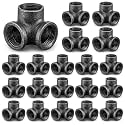 Hicarer 20 Pack Outlet Elbow for Industrial Pipe Furniture, 3/4" 3 Way