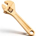 Hicarer 4 Inch Non-Sparking Adjustable Wrench, Aluminum Bronze Tool