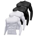 Hicarer 4Pack Men's Thermal Compression Long Sleeve Shirt