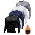 Hicarer 4Pack Men's Thermal Compression Long Sleeve Shirt