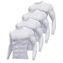 Hicarer 4Pack Men's Thermal Compression Long Sleeve Shirt