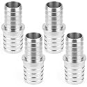 Hicarer 5/8" to 3/4" 4 Pcs Hose Barb Fittings Hose Barbed Coupler