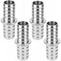 Hicarer 5/8" to 5/8" 4 Pcs Hose Barb Fittings Hose Barbed Coupler