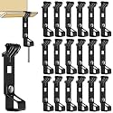 Hicarer 50 Pcs Purlin Clips for Rod to Angle Purlin Beam Flanges 1/16"-1/4" Thick Support 1/4" Threaded Rod for Electrical, HVAC, Lighting, Fire Protection Piping, Industrial Pipe Connections