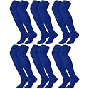 Hicarer 6 Pairs over Knee Football Socks Tube