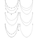 Hicarer 6 Pcs Jeans Chain Belt Waist Pocket Pants Chains