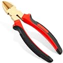 Hicarer 8" Non Sparking Diagonal Cutting Pliers, Wire Cutters, Non Magnetic