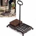 Hicarer Cast Iron Boot Scraper Brush with Handle, Outdoor Shoe Cleaner