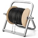 Hicarer Durable Single Axle Cable Caddy, 13 x 16 in Wire Spool Rack Holder