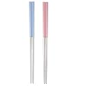 Hichaki 2 Pairs Chopsticks with Silicon Covers | Lightweight | Reusable | Silicon | Stainless Steel | Dishwasher Safe- (Color May Be Vary)