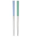 Hichaki 2 Pairs Chopsticks with Silicon Covers | Lightweight | Reusable | Silicon | Stainless Steel | Dishwasher Safe- (Color May Be Vary)
