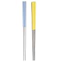 Hichaki 2 Pairs Chopsticks with Silicon Covers | Lightweight | Reusable | Silicon | Stainless Steel | Dishwasher Safe- (Color May Be Vary)