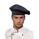 HICKORY Chef Cap for Men & Women | Adjustable Check Pattern Cooking Hat | Polycotton Kitchen Chef Hat | Free Size | Black | Professional Restaurant, Bakery & Catering Wear