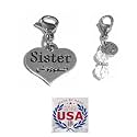 Hidden Hollow Beads Clip On Charm for Purse, Handbag, Keychain, Zipper Pull, Backpack, Jewelry Accessory, USA