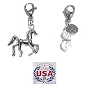 Hidden Hollow Beads Clip On Charm for Purse, Handbag, Keychain, Zipper Pull, Backpack, Jewelry Accessory, USA