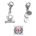 Hidden Hollow Beads Clip On Charm for Purse, Handbag, Keychain, Zipper Pull, Backpack, Jewelry Accessory, USA