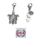 Hidden Hollow Beads Clip On Charm for Purse, Handbag, Keychain, Zipper Pull, Backpack, Jewelry Accessory, USA