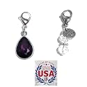 Hidden Hollow Beads Clip On Charm for Purse, Handbag, Keychain, Zipper Pull, Backpack, Jewelry Accessory, USA