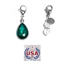 Hidden Hollow Beads Clip On Charm for Purse, Handbag, Keychain, Zipper Pull, Backpack, Jewelry Accessory, USA