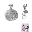 Hidden Hollow Beads Clip On Charm for Purse, Handbag, Keychain, Zipper Pull, Backpack, Jewelry Accessory, USA