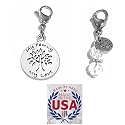 Hidden Hollow Beads Clip On Charm for Purse, Handbag, Keychain, Zipper Pull, Backpack, Jewelry Accessory, USA