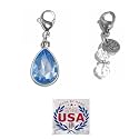 Hidden Hollow Beads Clip On Charm for Purse, Handbag, Keychain, Zipper Pull, Backpack, Jewelry Accessory, USA