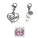 Hidden Hollow Beads Clip On Charm for Purse, Handbag, Keychain, Zipper Pull, Backpack, Jewelry Accessory, USA