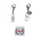 Hidden Hollow Beads Clip On Charm for Purse, Handbag, Keychain, Zipper Pull, Backpack, Jewelry Accessory, USA