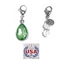 Hidden Hollow Beads Clip On Charm for Purse, Handbag, Keychain, Zipper Pull, Backpack, Jewelry Accessory, USA