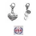 Hidden Hollow Beads Clip On Charm for Purse, Handbag, Keychain, Zipper Pull, Backpack, Jewelry Accessory, USA
