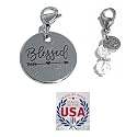 Hidden Hollow Beads Clip On Charm for Purse, Handbag, Keychain, Zipper Pull, Backpack, Jewelry Accessory, USA
