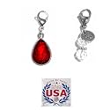 Hidden Hollow Beads Clip On Charm for Purse, Handbag, Keychain, Zipper Pull, Backpack, Jewelry Accessory, USA