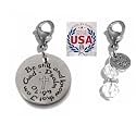 Hidden Hollow Beads Clip On Charm for Purse, Handbag, Keychain, Zipper Pull, Backpack, Jewelry Accessory, USA