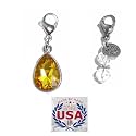 Hidden Hollow Beads Clip On Charm for Purse, Handbag, Keychain, Zipper Pull, Backpack, Jewelry Accessory, USA