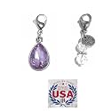 Hidden Hollow Beads Clip On Charm for Purse, Handbag, Keychain, Zipper Pull, Backpack, Jewelry Accessory, USA