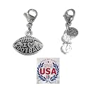 Hidden Hollow Beads Clip On Charm for Purse, Handbag, Keychain, Zipper Pull, Backpack, Jewelry Accessory, USA