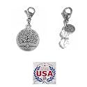 Hidden Hollow Beads Clip On Charm for Purse, Handbag, Keychain, Zipper Pull, Backpack, Jewelry Accessory, USA